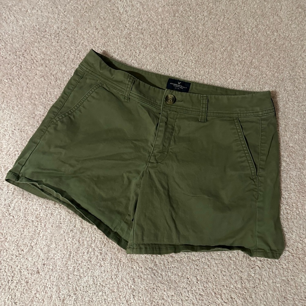 American Eagle Outfitters Olive Green Cargo Shorts